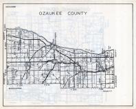 Ozaukee County Map, Wisconsin State Atlas 1933c